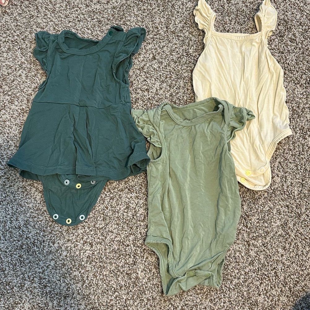 PATPAT baby girl bodysuits - bamboo viscose